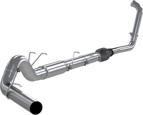 MBRP F-250/350 6.0L EC/CC 5in Turbo Back (Stock Cat) Single Side Exit AL