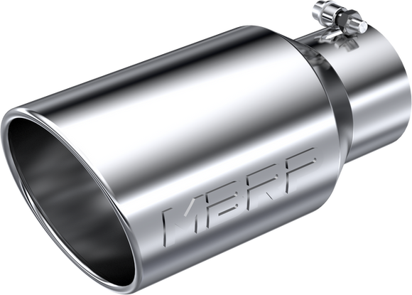 MBRP Universal Tip 6 O.D. Angled Rolled End 4 inlet 12 length