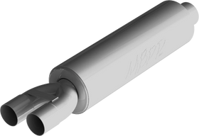 MBRP Universal 3in ID Inlet 2.5in ID Outlet 30.5in Chambered Aluminum Muffler