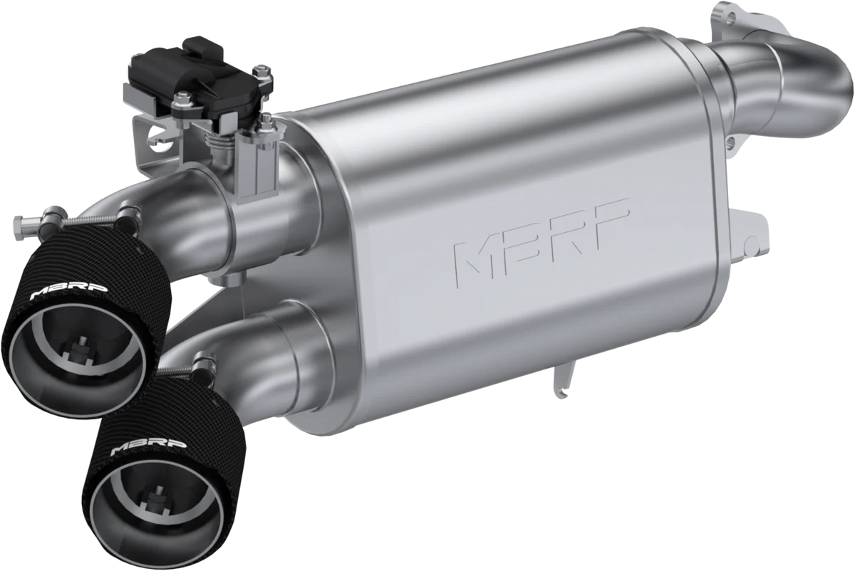 MBRP 20-22 Polaris RZR Pro XP 2.5in Slip-On Active Exhaust Dual Out