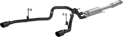 MBRP 2021+ F-150 2.7L/ 3.5L Ecoboost, 5.0L 3in Cat Back 2.5in Dual Split Rear - Black Coated