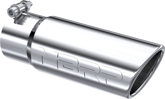 MBRP Universal Tip 3in O.D. Angled Rolled End 3 inlet 10 length