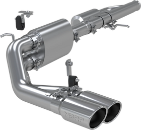 MBRP 09+ Chevrolet Silverado 1500 3in Cat Back Pre-Axle Dual Outlet w/ 4in Tip - AL