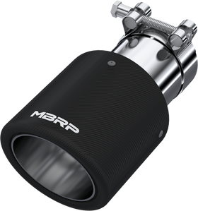 MBRP Universal Carbon Fiber Tip 4in OD / 2.5in Inlet / 7.7in L