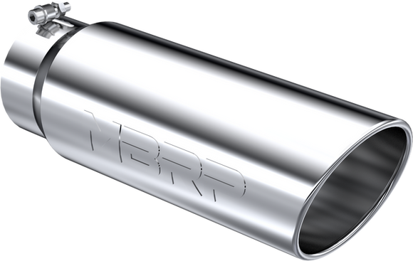 MBRP Universal Tip 6in OD Angled Rolled End 5in Inlet 18in Lgth T304 Exhaust
