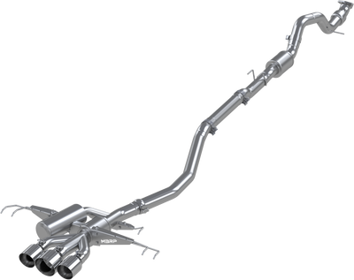 2017-2021 - Honda Civic, Type R 2.0L T304 Stainless Steel, 3.0" Cat-Back, Triple Center Outlet