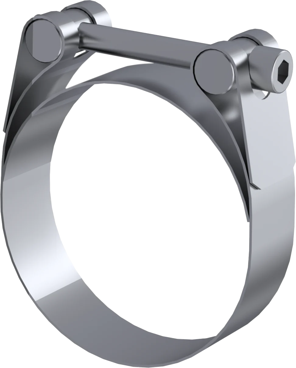 MBRP Universal 2.5in Barrel Band Clamp - Stainless