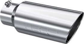 MBRP Universal Tip 7in O.D. Rolled End 5in inlet 18in length - T304 (SINGLE TIP)