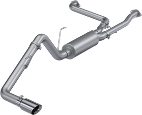 MBRP 22-23 Nissan Frontier 3.8L 3in Tip 3in Cat Back Single Side Exit Street Profile - Aluminized