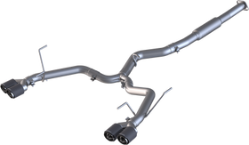 MBRP 15-19 Subaru WRX 2.0L/STI 2.5L 3in Dual Split Rear Exit w/ 3.5in CF Tips - T304 (Race Version)