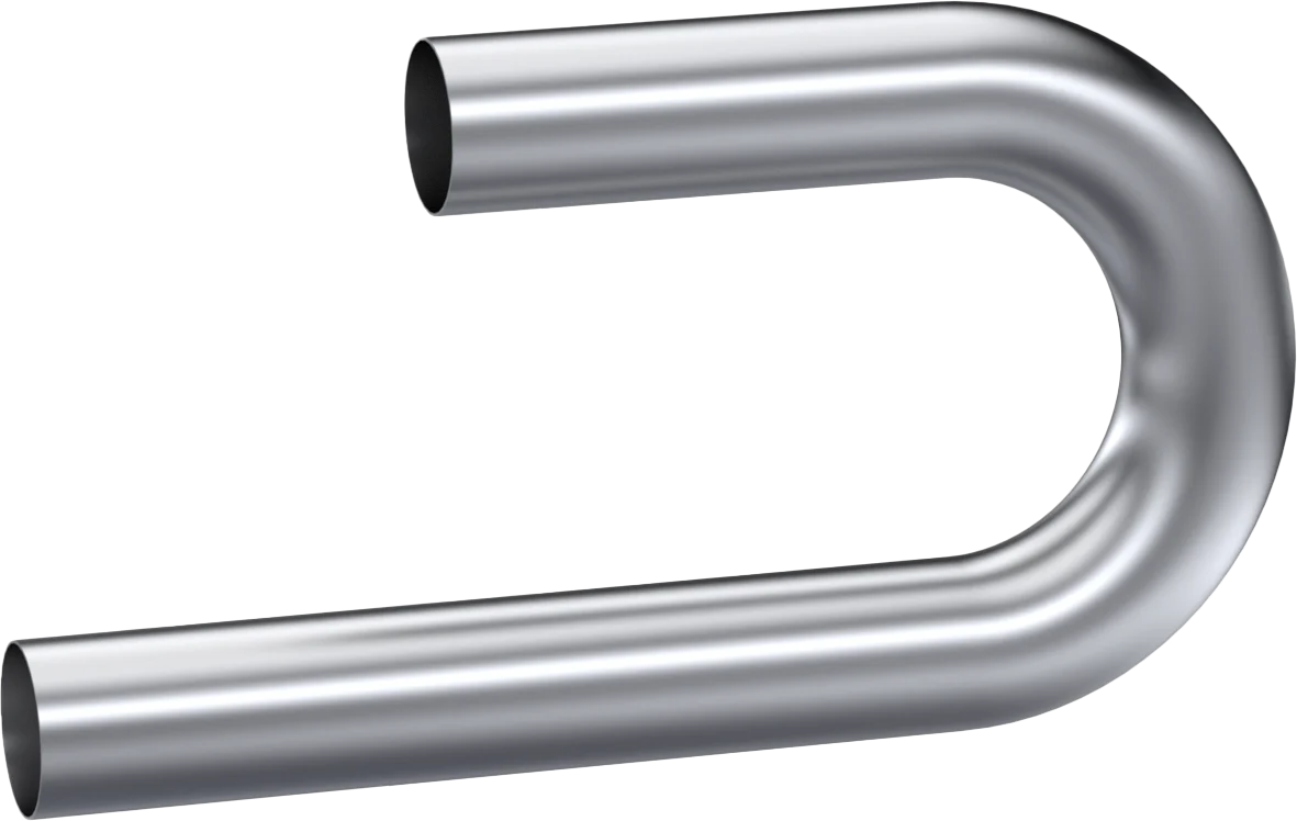 MBRP Universal Mandrel 3.5in - 180 Deg Bend 12in Legs Aluminized Steel