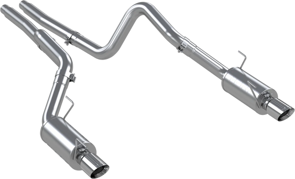 MBRP 05-09 Ford Shelby GT500 / GT Dual Split Rear Street Version 4in Tips T409 Exhaust System