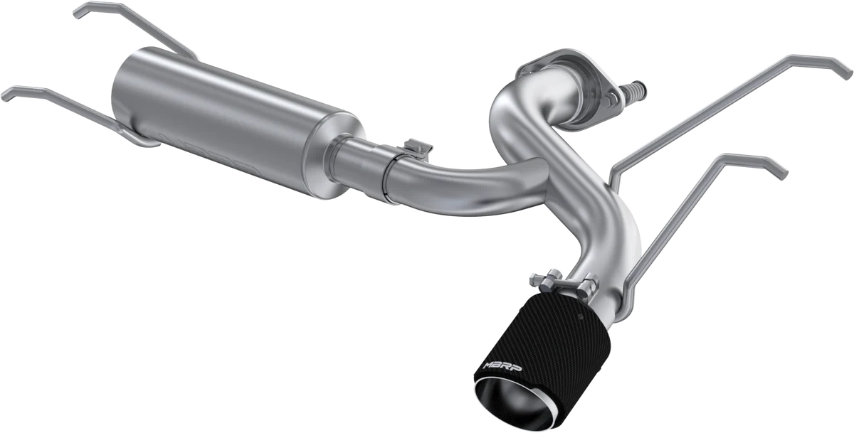 MBRP 16+ Mazda MX-5 Miata Single Rear Exit 2.5in Axle Back w/ Carbon Fiber Tips - T304