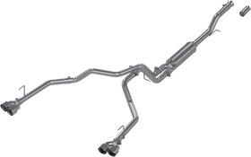 MBRP 21-24 Chevrolet Suburban XL 5.3L 3in Aluminized 2.5in Dual Split Carbon Fiber Cat-back