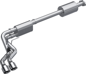 MBRP 2021+ Ford F150 Aluminized Dual Pre-Axle (Street Profile) 2.5in OD Tips 3in Cat Back Exhaust