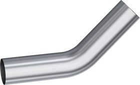 MBRP Universal 5in - 45 Deg Bend 12in Legs Aluminized Steel