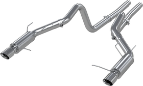 MBRP 11-14 Ford Mustang GT 5.0L Dual Split Rear Race Version AL 3in Cat Back Exhaust System