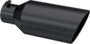 MBRP Universal Exhaust Tip 7in O.D. Rolled End 4in Inlet 18in Length - Black-1