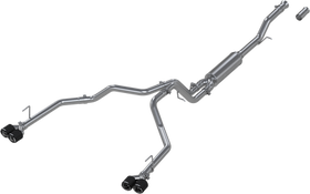 MBRP 21-24 Chevrolet Suburban XL 5.3L 3in T304 SS 2.5in Dual Split Carbon Fiber Cat-back