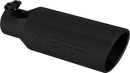 MBRP Universal Tip 4in O.D. Angled Rolled End 2.5in inlet 12in length Black-1