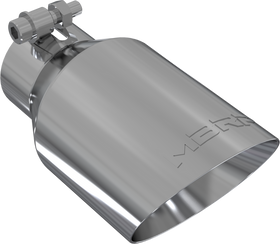 MBRP Universal Tip 4in O.D. Dual Wall Angled 2.5in inlet 8in length T304