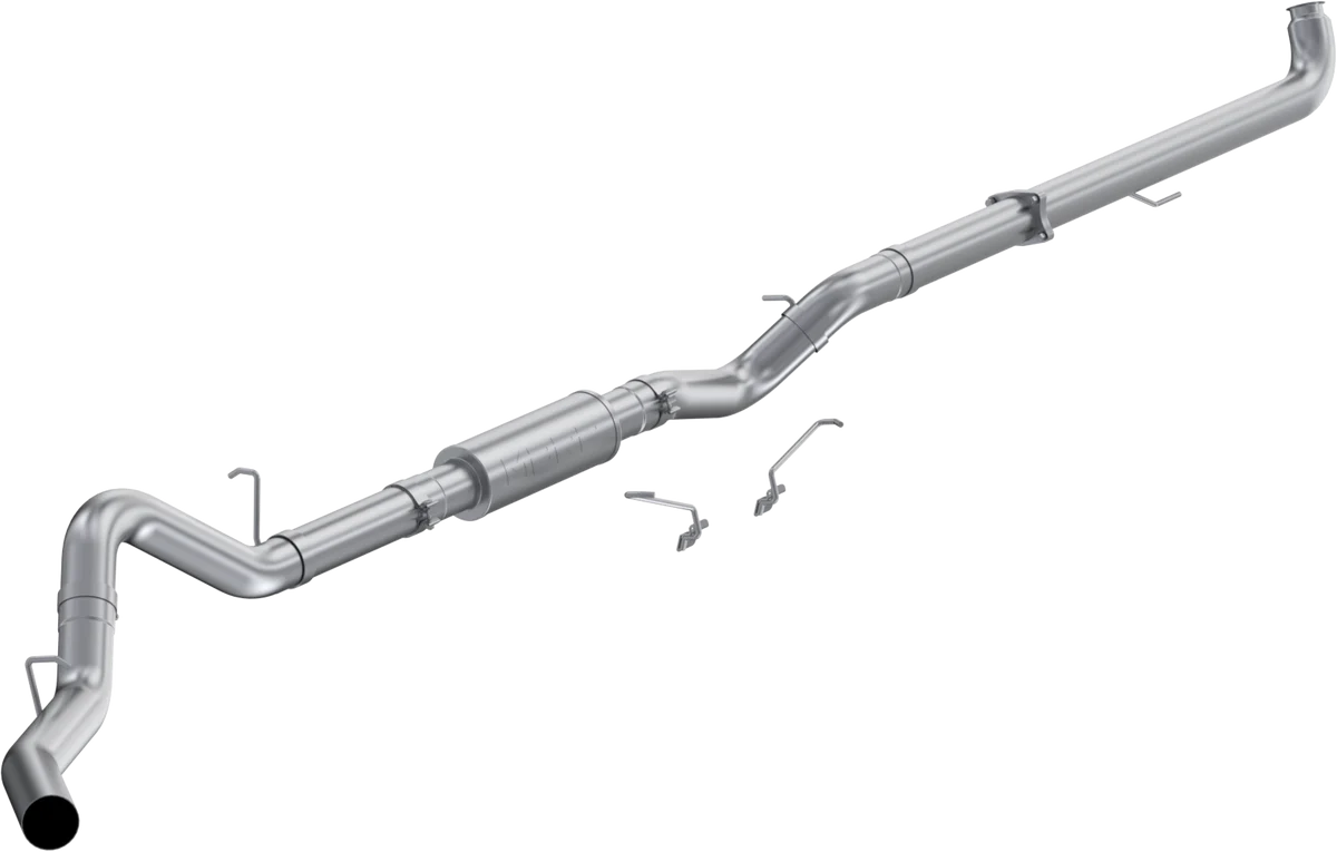MBRP 01-04 Chevrolet 2500/3500 6.6L Duramax Aluminized Steel 4 Inch Downpipe Back Single Side Exit