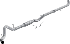 MBRP 01-04 Chevrolet 2500/3500 6.6L Duramax Aluminized Steel 4 Inch Downpipe Back Single Side Exit