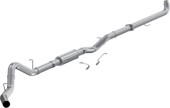 MBRP 01-04 Chevrolet 2500/3500 6.6L Duramax Aluminized Steel 4 Inch Downpipe Back Single Side Exit