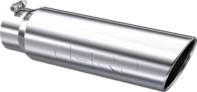 MBRP Universal 5in OD Angled Rolled End 4in Inlet 18in Lgth T304 Exhaust Tip