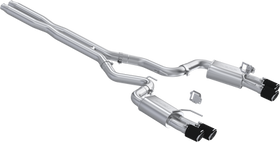MBRP 2024+ Ford Mustang GT Armor Pro 3in Steet Profile Catback Exhaust  - Carbon Fiber Tips
