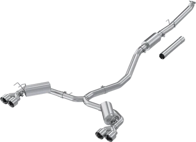 MBRP 22-24 Honda Civic/Sport Touring 1.5L 3in Cat-Back 2.5in Dual Split Rear w/ Quad Tips - AL