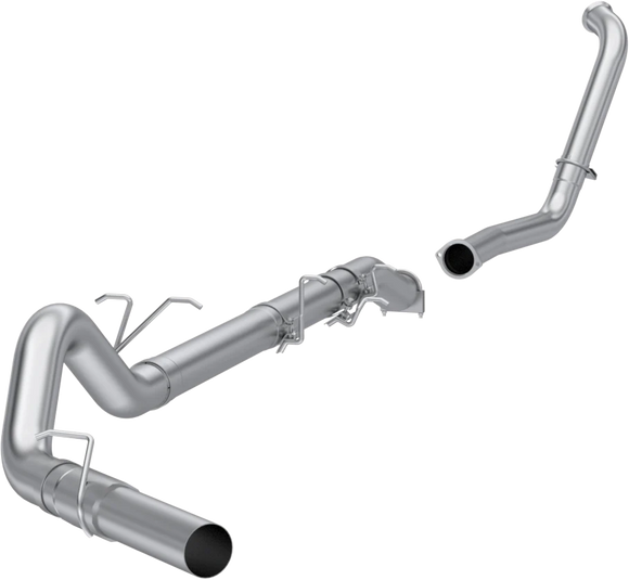 MBRP 03-07 Ford F-250/350 6.0L EC/CC Turbo Back Single Side (Stock Cat) - no Muffler