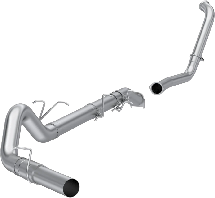 MBRP 03-07 Ford F-250/350 6.0L EC/CC Turbo Back Single Side (Stock Cat) - no Muffler