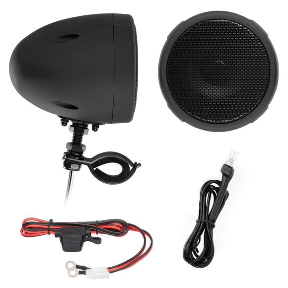 Boss Audio Systems Motorcycle Speaker Built In Amplifier/ Bluetooth 3in Speakers- Black