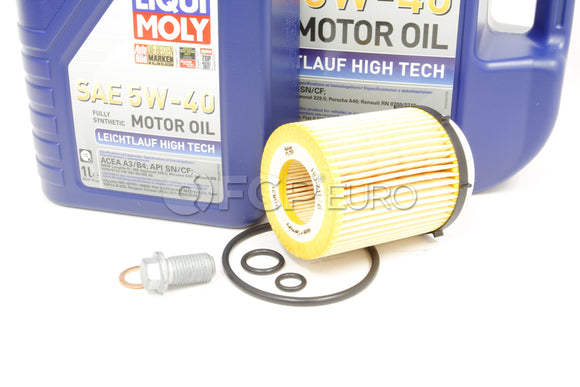 Mercedes Oil Change Kit 5W-40 - Liqui Moly 2701800109.6L
