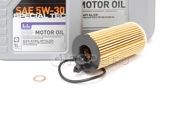 BMW 5W30 Oil Change Kit - Liqui Moly 11428575211KT1