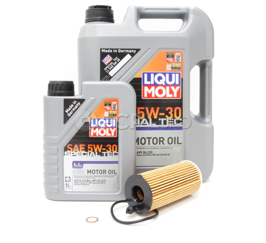 BMW 5W30 Oil Change Kit - Liqui Moly 11428575211KT1
