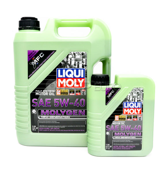 VW Audi Oil Change Kit 5W-40 - Liqui Moly Molygen KIT-06D115562.6LM