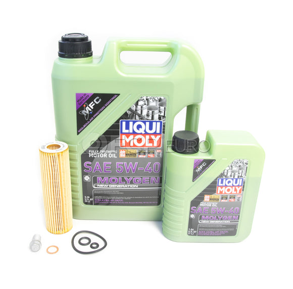 Mercedes Oil Change Kit 5W-40 - Liqui Moly Molygen 2711800109.6L