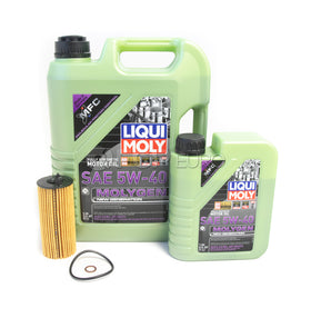 BMW 5W40 Oil Change Kit - Liqui Moly Molygen 11428575211KT3