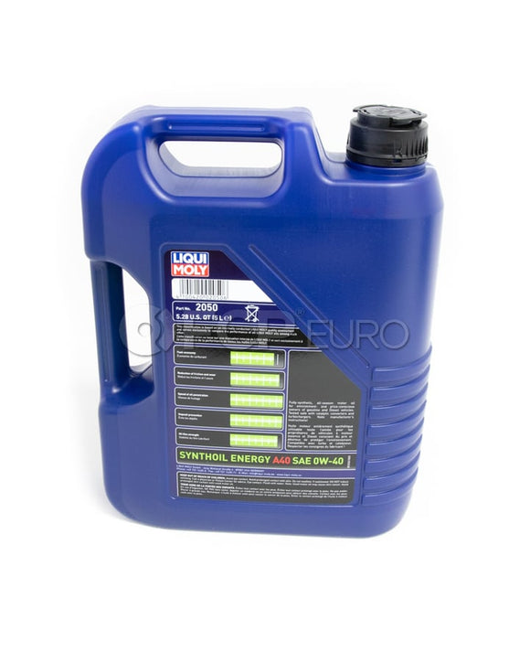 Porsche Engine Oil Change Kit (0W-40) - Liqui Moly/Mahle 9A110722400KT