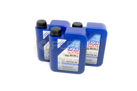 Porsche Engine Oil Change Kit (5W-40) - Liqui Moly/Mahle 9A110722400KT2
