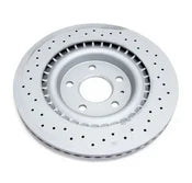 Cross Drilled Rear Brake Rotor Set (330x22mm) - Audi / B8 / S4 / S5 / C7 / A6 / A7 / SQ5 / D4 A8 - 0