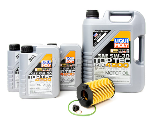Porsche Engine Oil Change Kit (5W-30) - Liqui Moly/Mahle 92ADIESELKT