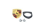 Porsche Hood Emblem Kit - Genuine Porsche 9P1853601KT