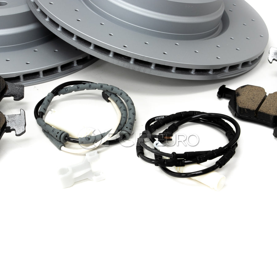BMW Drilled Brake Kit - Zimmermann/Akebono 34116855000KTFR13