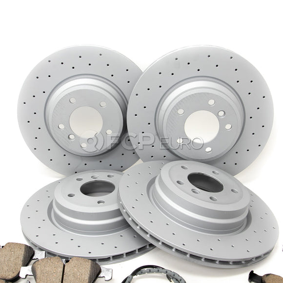 BMW Drilled Brake Kit - Zimmermann/Akebono 34116855000KTFR13