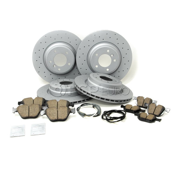 BMW Drilled Brake Kit - Zimmermann/Akebono 34116855000KTFR13
