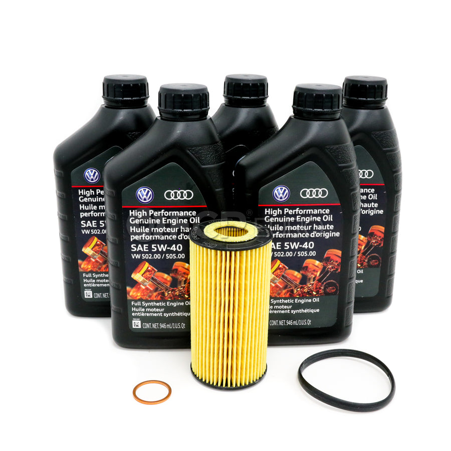 VW Oil Change Kit (5W40) - Genuine VW KIT-521966
