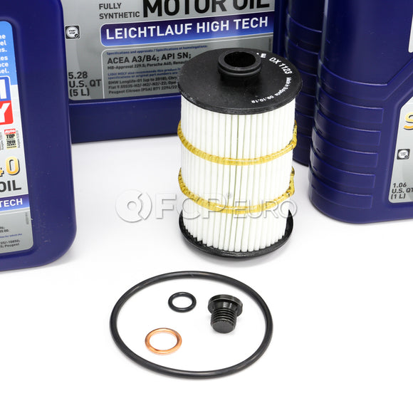 Audi Engine Oil Change Kit - Liqui Moly 079198405DKT5